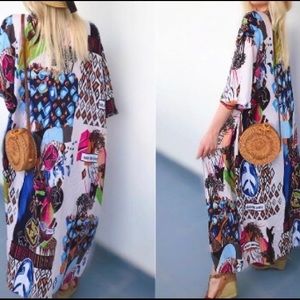 Accessories - Bohemian Half Sleeve Multi Printed Kimono Accessories - Bohemian Half Sleeve Multi Printed Kimono